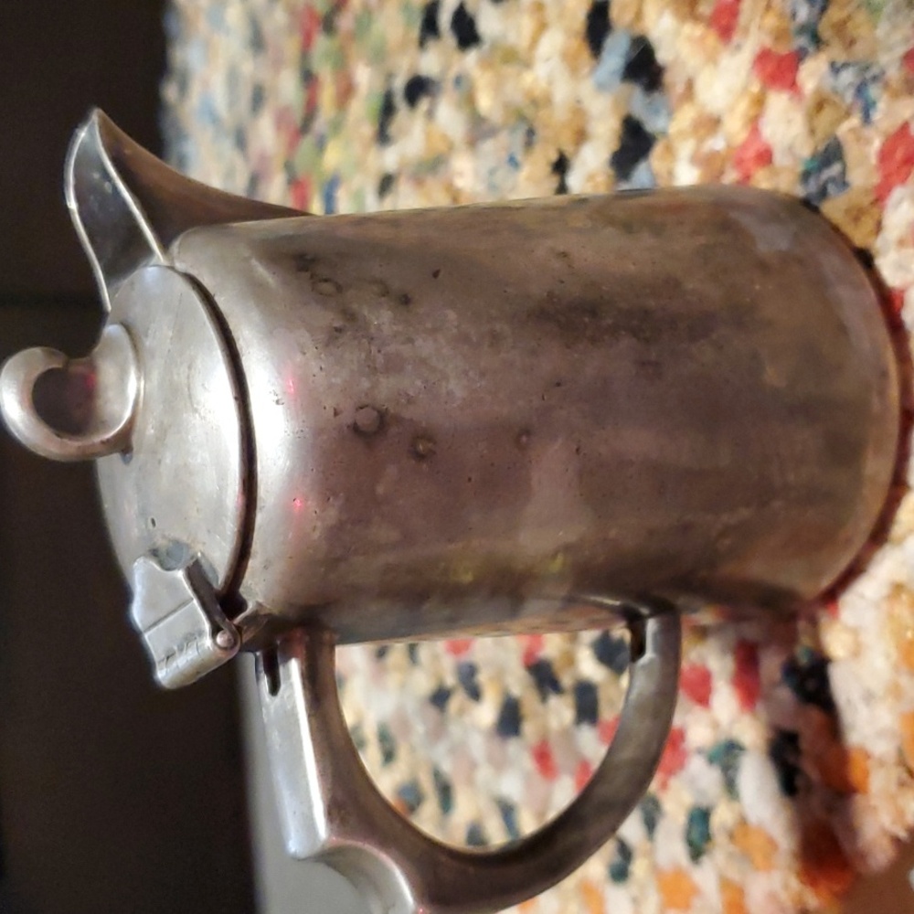 Creamer, silver plate, England